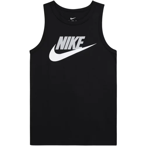 Nike Sportswear Majica 'ESSNTL HBR' siva / črna / bela