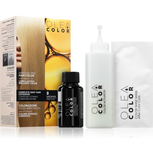 Elgon Oleacolor permanentna barva za lase odtenek 8 Light Blonde 1 kos Slike