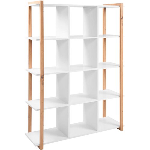 MID.YOU REGAL 107/145/40 cm bela, hrast artisan Cene