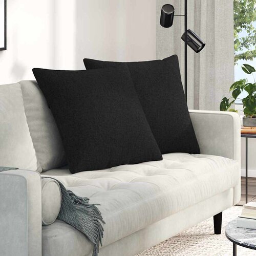  Jastučići za sofu 2 pcs Crna 80 x 80 cm tkanina Cene