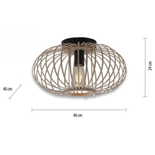 LEUCHTEN DIREKT 11410-79 - Plafonski luster RACOON 1xE27/40W/230V prečnik 40 cm Slike