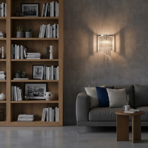 Ideal Lux kristalno zidno svetlo carlton 3xE14/40W/230V, sjajni hrom Slike