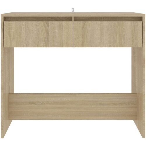 VidaXL Konzolni stol boja hrasta sonome 89 x 41 x 76,5 cm čelični Slike