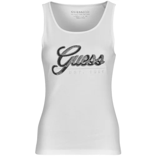 Guess TANK SCRIPT TOP Bijela
