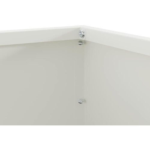  Ograda oko Travnjaka Bijelo 60 x 60 x 13 cm Čelik Slike