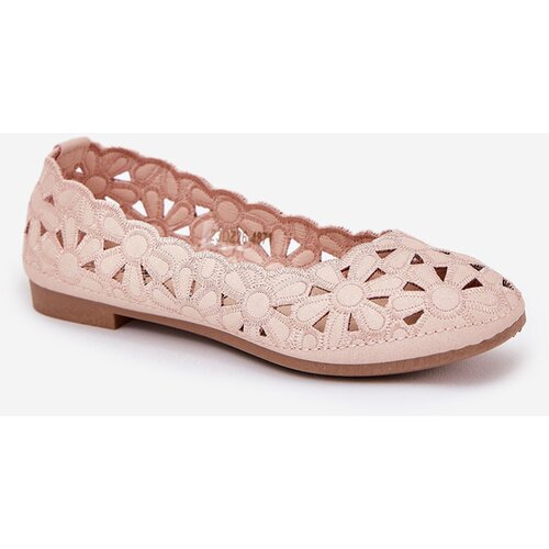 EVENTO Boto Kids' Cutout Glitter Ballerinas Pink Zindira Cene