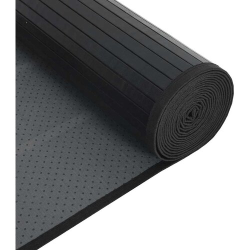  Pravokutni tepih crni 70x200 cm bambus Slike