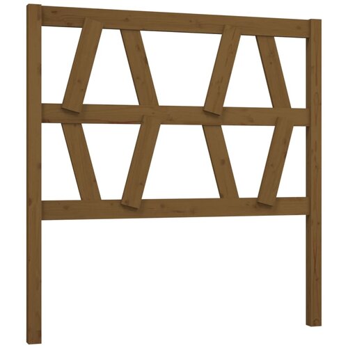 Maison Chic posteljno vzglavje - vzglavna omarica - nočna omarica medeno rjavo 96x4x100 cm trdna borovina, (21707436) Cene