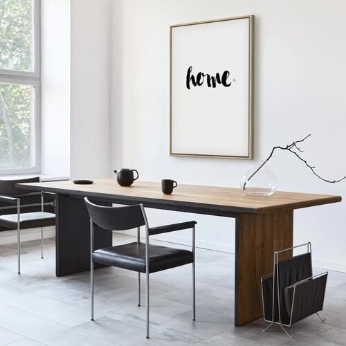  Slika - Home and Dot (1 Part) Vertical 80x120 U prirodnom drvenom okviru Cene