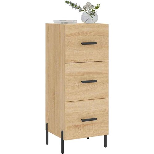  Komoda boja hrasta sonome 34,5x34x90 cm od konstruiranog drva Slike