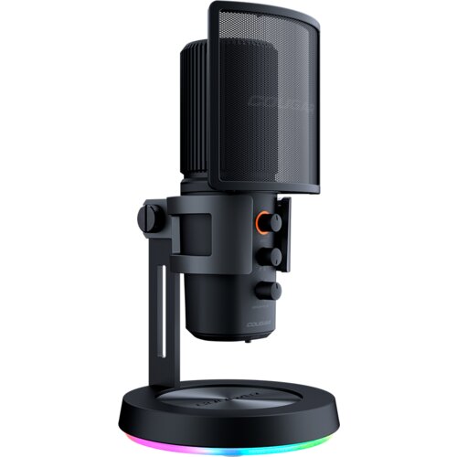 Cougar | Screamer-X | 3H500MK3B.0001 | Microphone| 3 Omni-Dimesion Mic / Noise Reduction / Pop Filter / RGB Base - CGR-U163RGB-500MK Cene