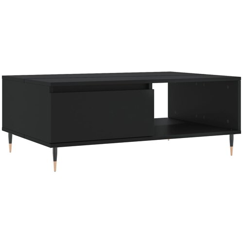 Maison Chic Klubska mizica - kavna mizica - Nizka mizica črna 90x60x35 cm inženirski les, (21753951) Cene