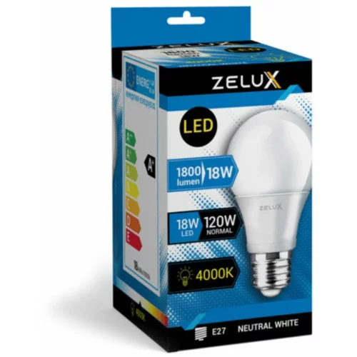 Zelux LED sijalka E27 18W nevtralno bela 4000K