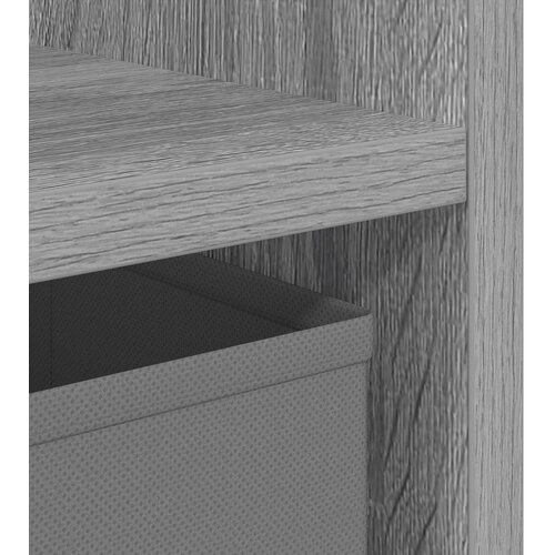  Noćni ormarić s ladicama 2 pcs Siva Sonoma 30,5 x 27 x 59,5 cm Slike