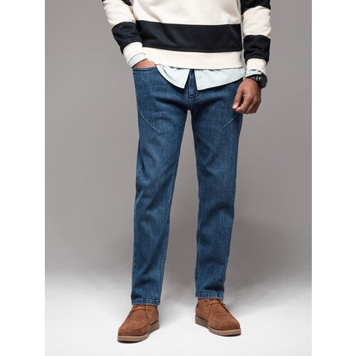 Ombre Men&amp;#039;s denim pants STRAIGHT LEG - black Slike