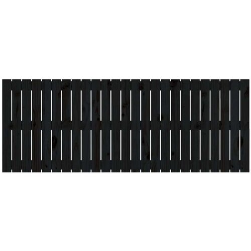  Uzglavlje za krevet Crno 159 5x3x60 cm od masivne borovine Slike