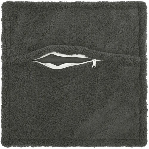  Presvlaka za jastuk 2 kom. HOUTEN Tamnosiva 60 x 60 cm Boucl&amp;eacute; - Tamnosiva 60 x 60 cm 2 Slike