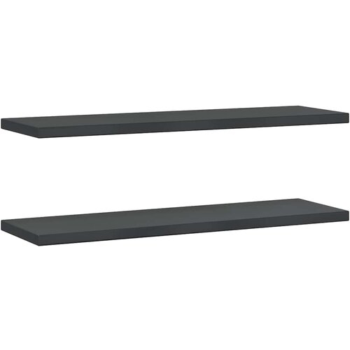Maison Chic 2 kosi Stenske Police - Viseče police 100x30x3 cm črna nerjaveče jeklo, (21758749) Slike