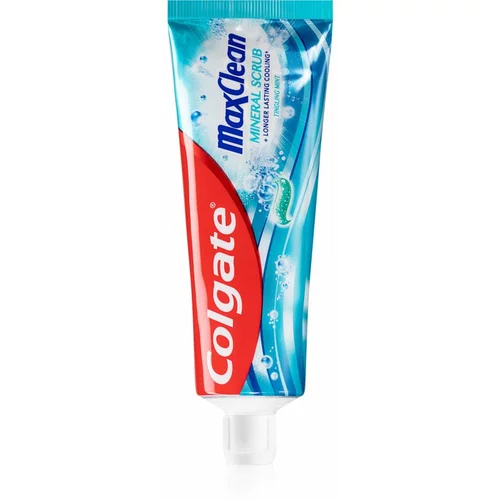 Colgate Max Clean Mineral Scrub gelasta zobna pasta za svež dah Tingling Mint 75 ml
