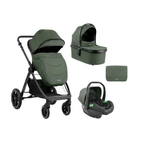 Kolica Ava 3in1 set sa I-SIZE autosedi&amp;scaron;tem i tvrdom korpom Army Green KKB13063 Slike