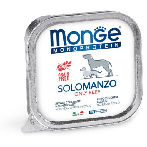 Monge Solo pa&amp;scaron;teta za pse Govedina 12x150g Slike