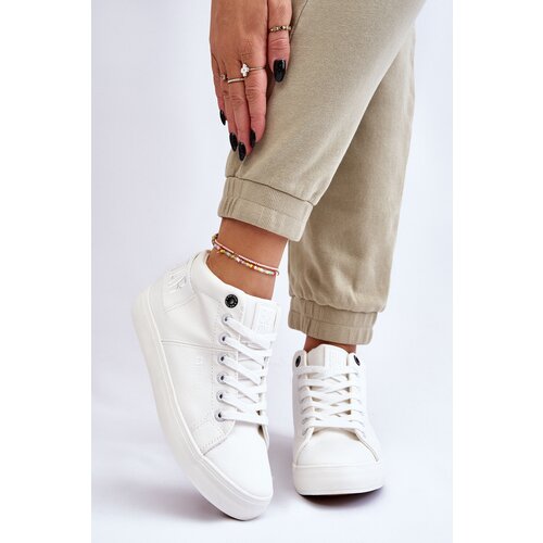 Big Star Women's Classic High Sneakers LL274002 white Cene