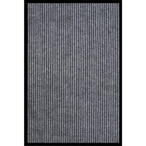 vidaXL Predpražnik črtast siv 80x120 cm, (20768518)