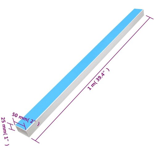  Kabelska cev samolepilna 50x25 mm 10 m PVC Slike