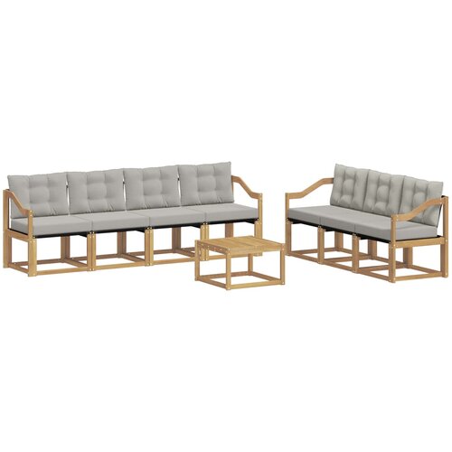 vidaXL Zunanja garnitura za sedenje z blazino 8 pcs, (5000279840) Cene