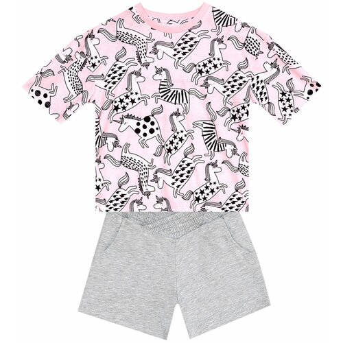 Mushi Unicorn Gang Girls Kids T-Shirt Shorts Set Cene