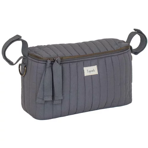 3Sprouts organizator za voziček quilted charcoal gray