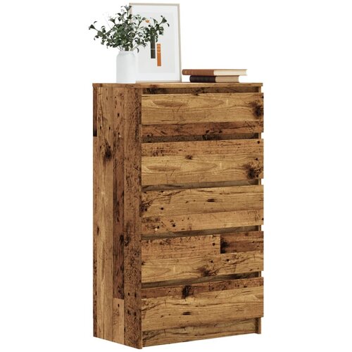 VidaXL Omarica s predali starinski les 60x36x103 cm inženirski les Slike
