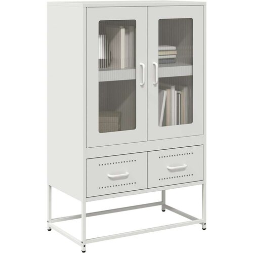 vidaXL Visoka komoda bijela 68x39x111,5 cm od čelika Cene