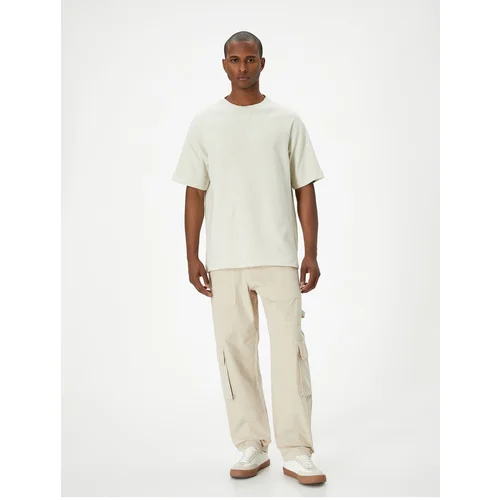 Koton Cargo Pocket Trousers Buttoned Wide Leg