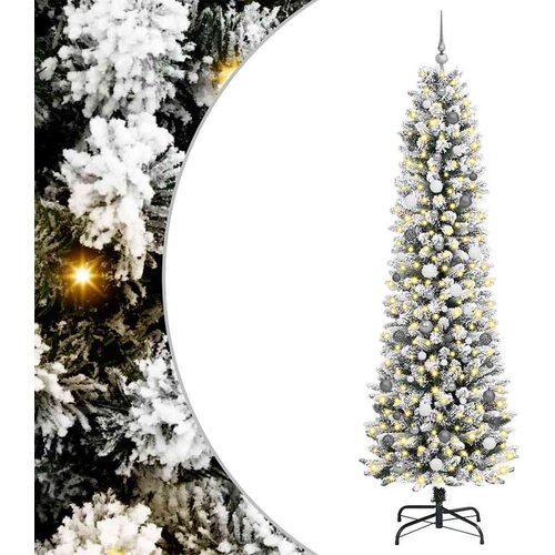  Umjetno božićno drvce Bijelo 240 cm PVC i Metal i Plastika Slike