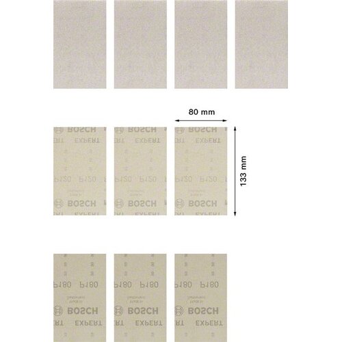 Bosch Komplet EXPERT M480 brusnih mreža od 80 x 133 mm, 10 delova 2608901205 Slike