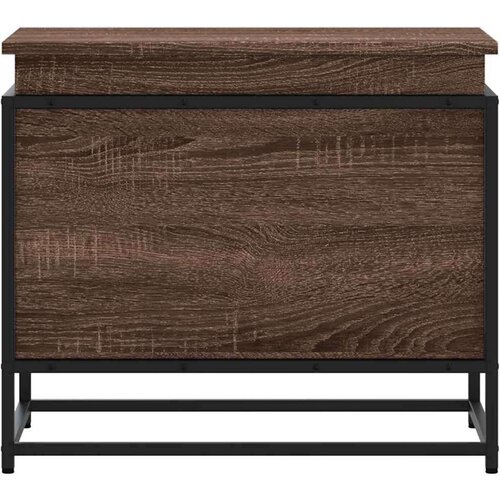 vidaXL Kutija za pohranu s poklopcem smeđi hrast 60x40x51,5 cm Cijene