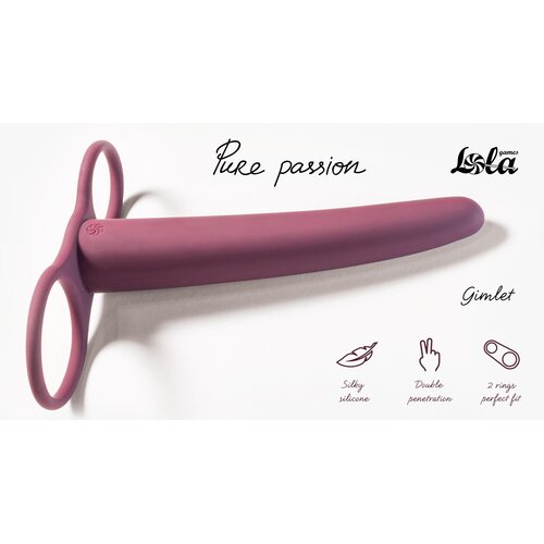 Lola games Strap-on Pure Passion Gimlet Wine red Slike