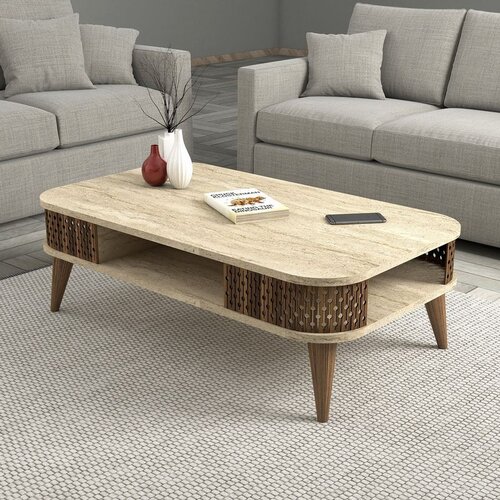 Hanah home eylul - travertine travertine coffee table Cene