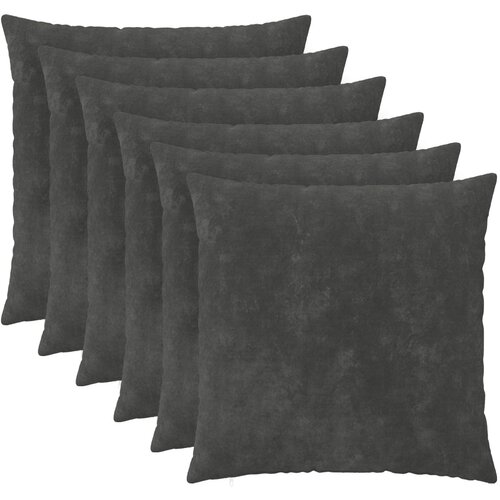  Presvlaka za jastuk 6 pcs HEERLEN Antracit 80 x 80 cm Slike