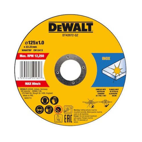 Dewalt DT43972 Rezni disk za inox 125x22mm Cene