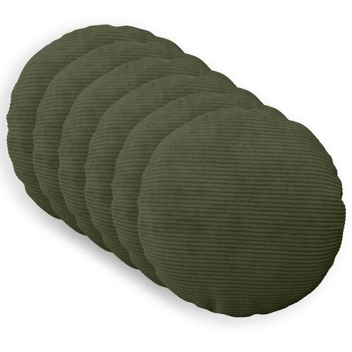  Presvlaka za jastuk 6 pcs HEERLEN Zelena Ø 50 cm Kord Cene