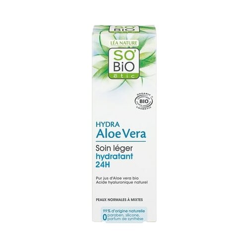SO&amp;rsquo;BiO &amp;eacute;tic Aloe vera lahka, 24 urna vlažilna dnevna krema Slike