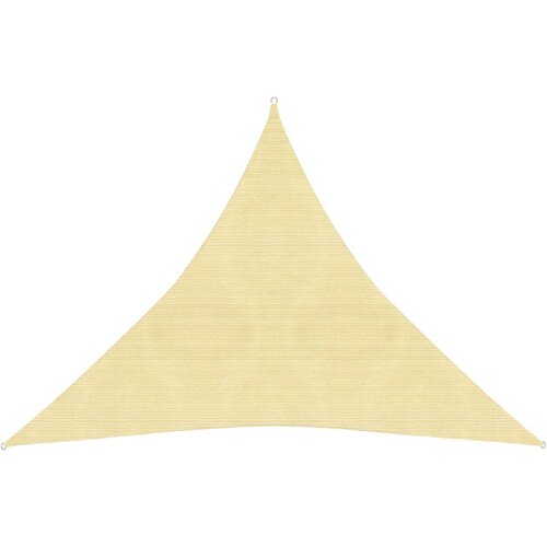 vidaXL Senčno jadro 160 g/m² bež 4,5x4,5x4,5 m HDPE Cene
