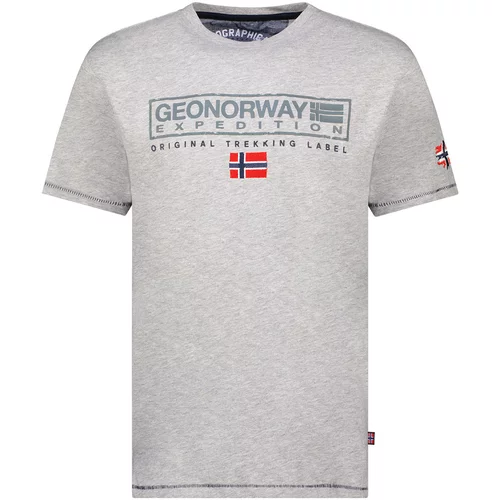 Geo Norway Majice s kratkimi rokavi SY1311HGN-Blended Grey Siva