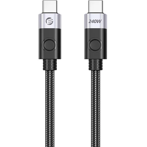 Orico kabel USB-C v USB-C, USB 4, 40Gbps, 240W PD, 8K 60Hz, 1.5m, CC240-40