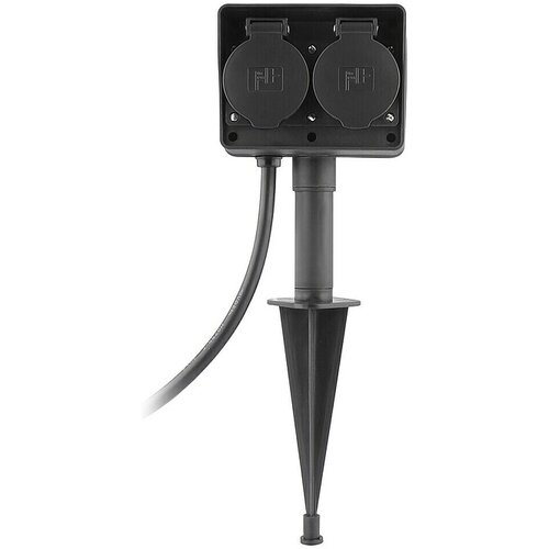 VOLTOMAT Vrtna utičnica s kabelom (4-struko, Dužina kabela: 1,5 m, IP44, 3.500 W, Visina: 33,2 cm) Slike