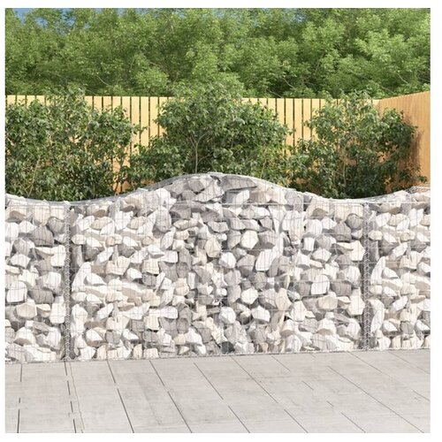  Lučne gabionske košare 7 kom 200x50x100/120cm pocinčano željezo Cene