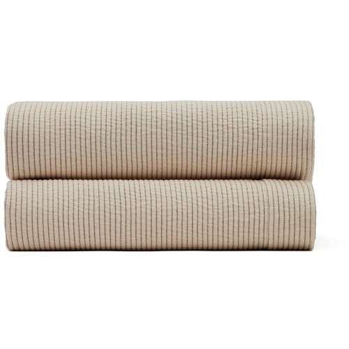 Kave Home Bež pamučan prekrivač za bračni krevet 180x250 cm Bedar – Cene