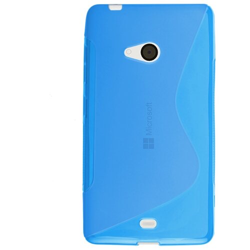  Gumijasti / gel etui S-Line za Microsoft Lumia 540 - modri Slike